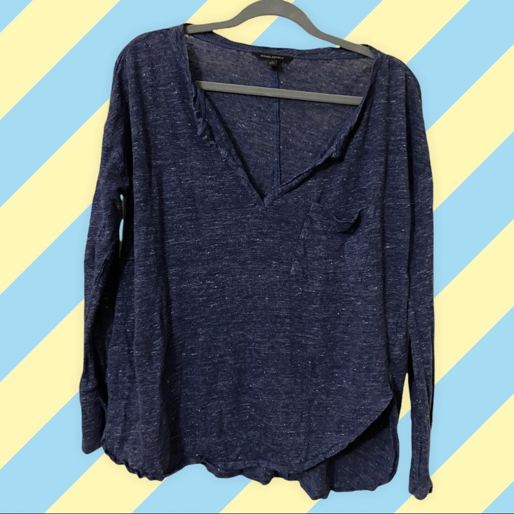 Banana Republic blue long sleeve shirt